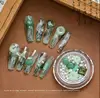 12 Grids Jade Green Nail Decoration Flowers Mixed Nails Accessories Butterfly Nails Drill Goldfish Transparent Floral Ornaments 1