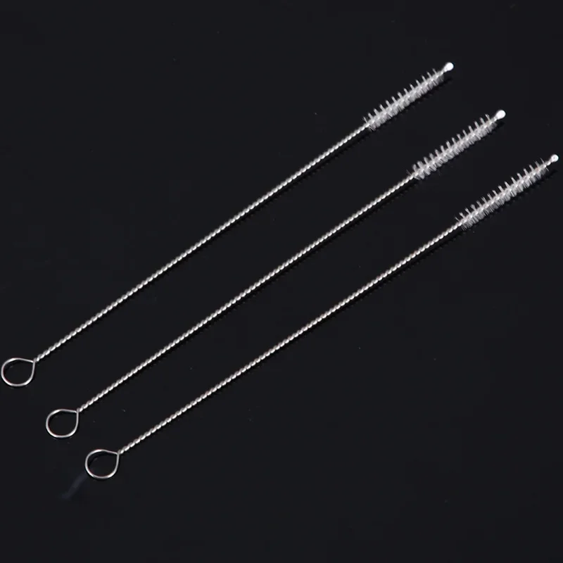 5/10/20 Stück Trinkhalm-Reinigungsbürsten-Set, Rohrbürste, Nylon, Edelstahl, langer Griff, Reinigungsbürsten für Babybecher, Flaschen – Detail 4
