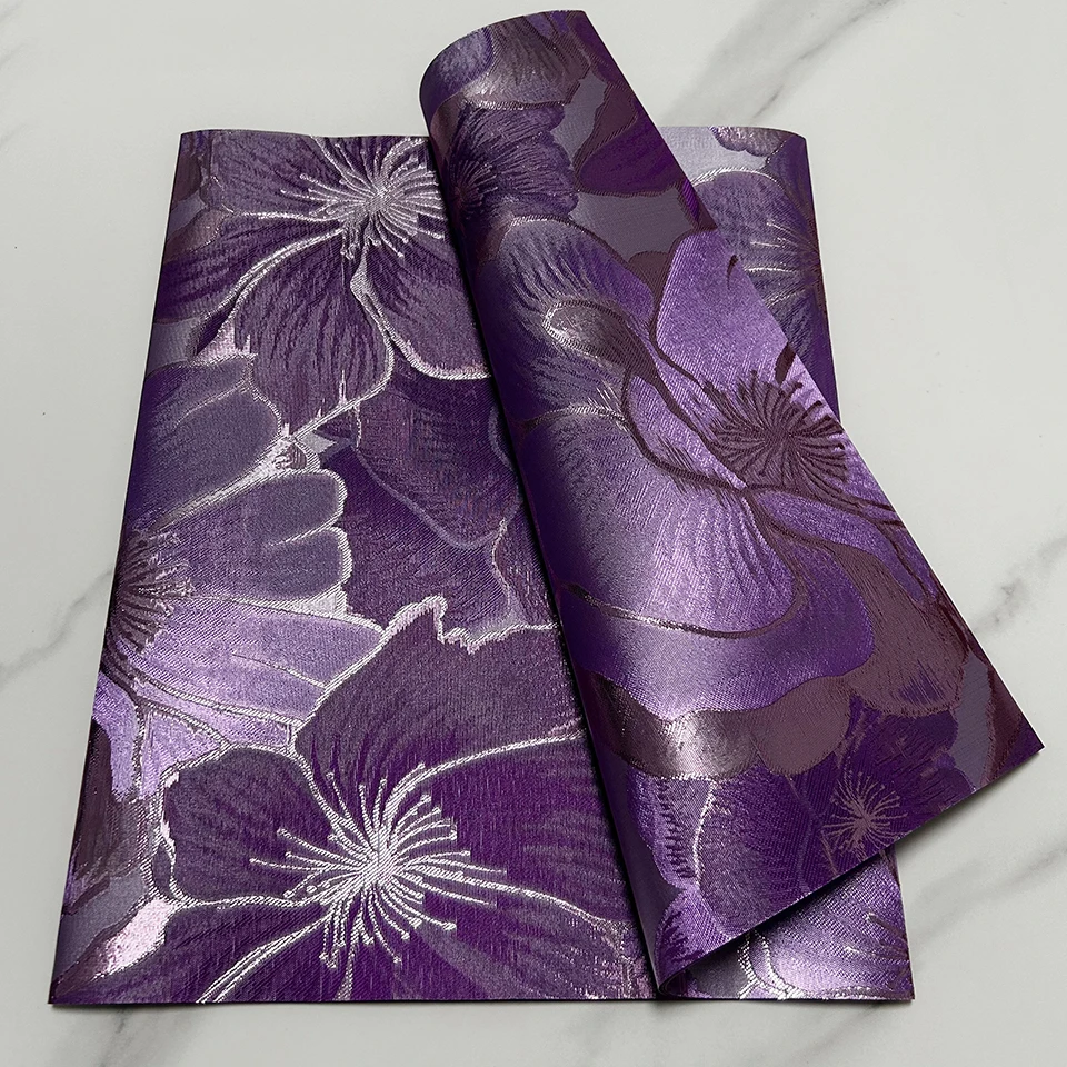 2,5 Yards Afrikanisches Sego Gele Stoff-Set, Damast-Kopftuch & Wickeltuch zum Nähen, Nigerianisches Kopfbedeckungsmaterial TXH-23-13 – Detail 8