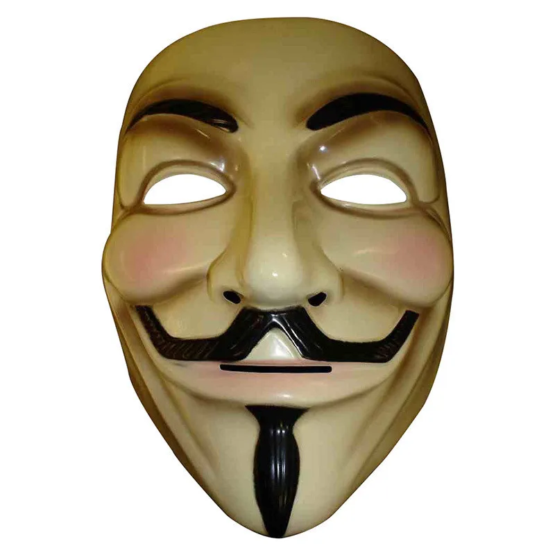 

Хэллоуин V for Vendetta» вечерние маска для косплея анонимные маска Гай Фокс нарядное платье аксессуар для костюма для взрослых на глаза туши для ресниц