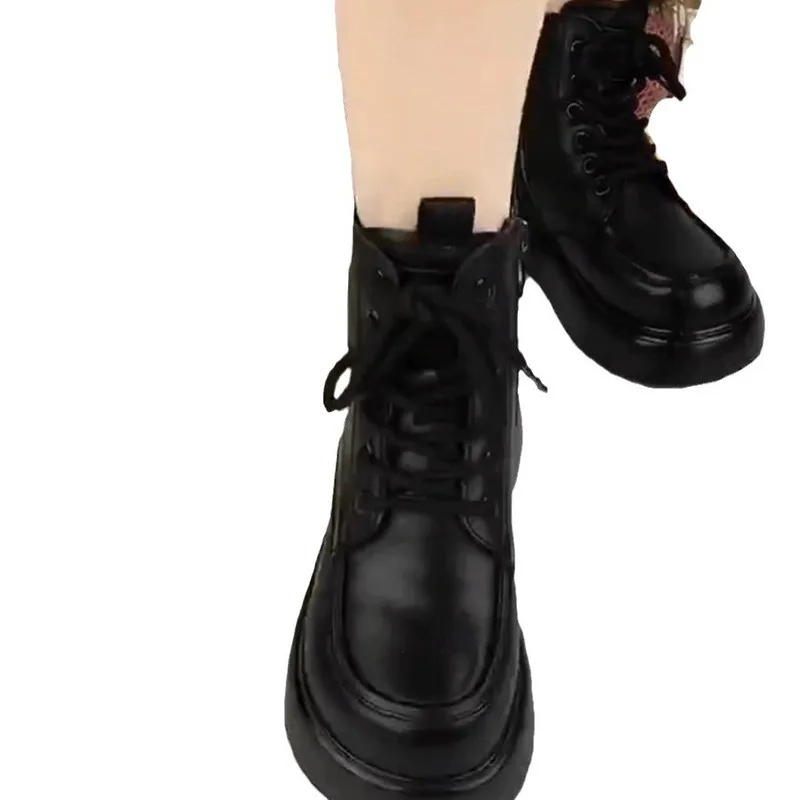 Genuine Leather Wool Snow Boots for 2023 Women's New Winter Plush and Fur Integrated Warmth Thick Versatile Cotton Boots