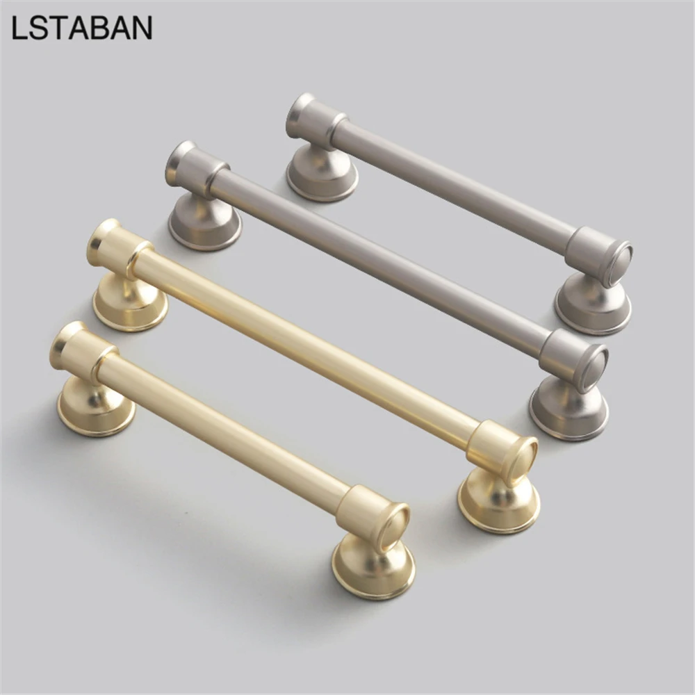 Single Champagne Acrylic & Copper Cabinet Knob - Modern Drawer Pull Handle (1.5"H)