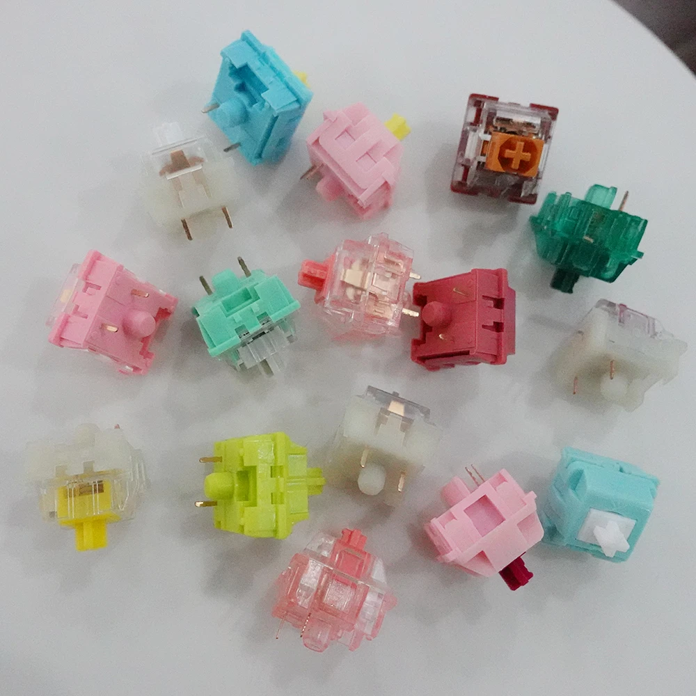 Ktt Switch Linear Tátil Ktt Kang Branco v3 Santo Panda Mar Sal Limão Mints Rosa Querida Interruptor para Interruptores de Teclado Mecânicos - Imagem 5