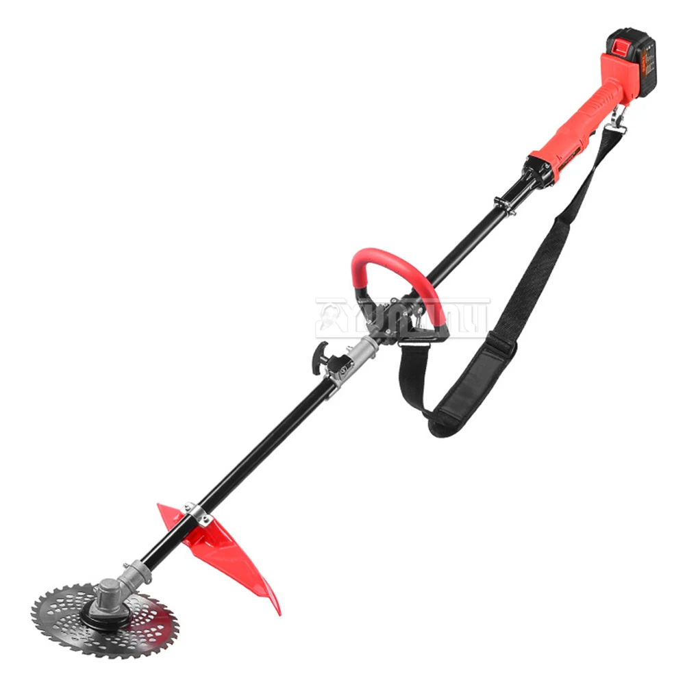 23cm 전기 잔디 깎는 기계 2500RPM 무선 잔디 트리머 길이 조절 가능 정원 도구 21V 700w 배터리 포함 2025 신제품