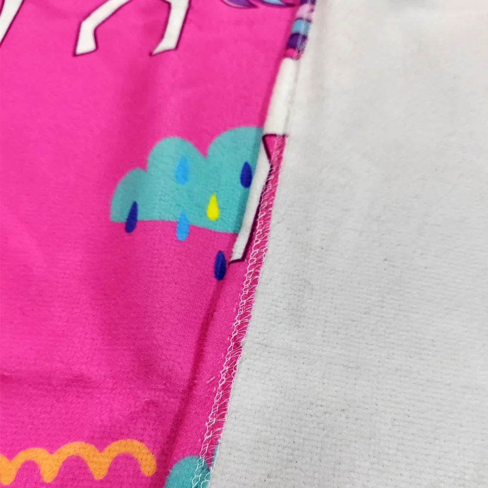 3D Printed Hooded Bath Towel Microfiber Changing Robe Poncho For Men And Women Beach Blanket Swimming Towels