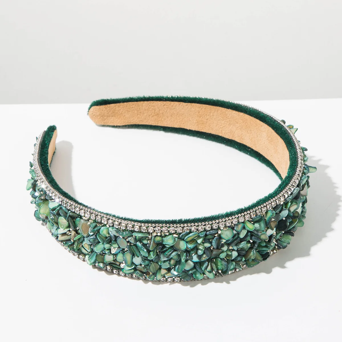 Barockes, farbenfrohes Strass-Stirnband für Damen, Vintage-Haarband mit aufwendiger Verarbeitung, hochwertige Haaraccessoires für Party und Bankett – Detail 11