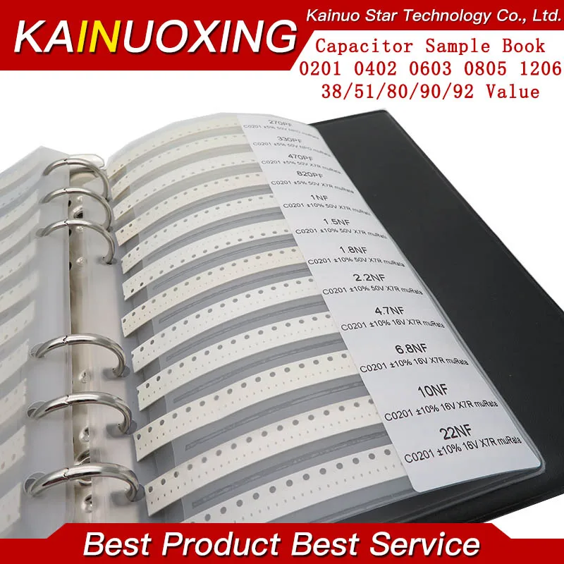 950PCS 2550PCS 4500PCS 0201 0402 0603 0805 1206 커패시터 샘플 북 SMD 모듬 키트 10 미크로포맷 1nf 100pf 10nf