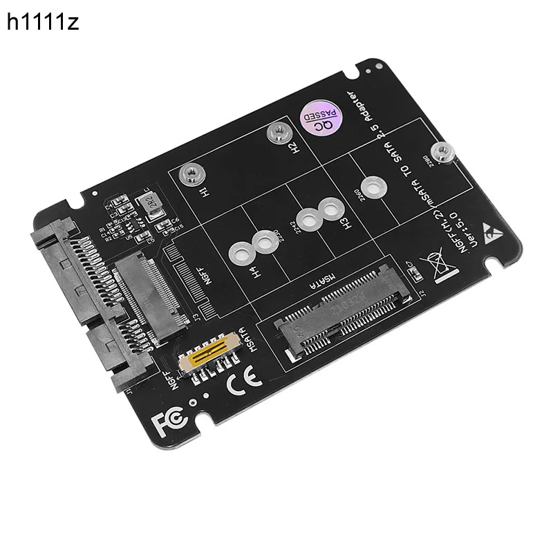 

NEW M2/mSATA to SATA Adapter NGFF M.2 SATA Key B SSD / mSATA SSD to SATA3.0 6Gbps 2.5" Riser Board 2 in 1 Combine Converter Card