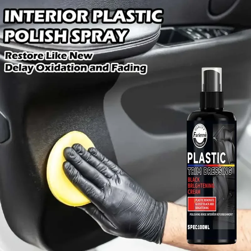 FAREMEI Car Interior Polishing & Brightening Spray, Multi-Surface Shine for Dashboard, Rubber & Plastic, with Before/After BEST SELLERS FAREMEI Car Interior Polishing & Brightening Spray, Multi-Surface Shine for Dashboard, Rubber & Plastic, with Before/After BEST SELLERS