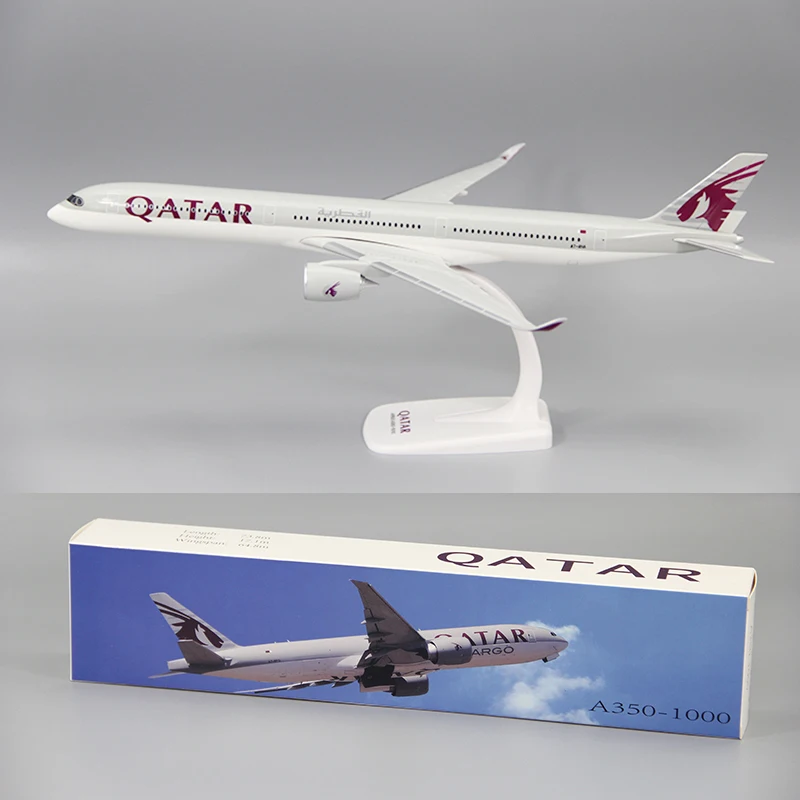 1:200 Scale QATAR Air Airplane A350 A350-1000 ABS Plastic