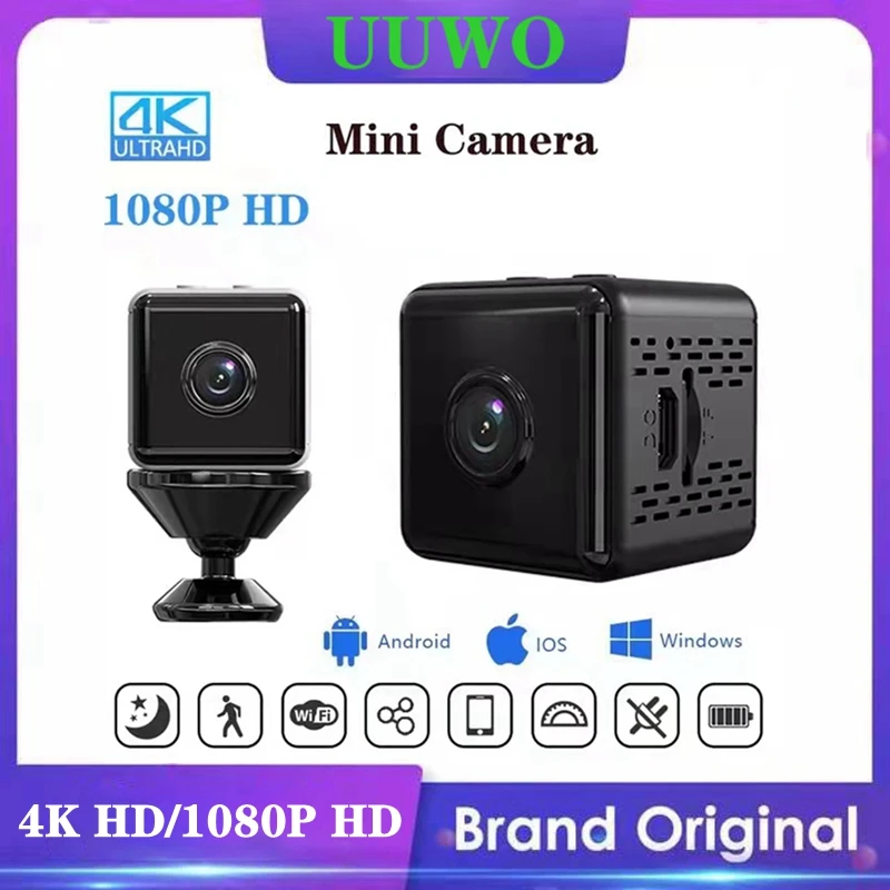 HD 1080P/4K Mini Camera IP WIFI Sensor With 1000mAh Battery Night Motion DVR Micro Webcam Sport DV Video Recorder Small Cam |