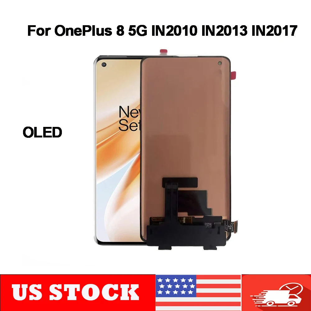 6.55" OLED Display For OnePlus 8 5G LCD Touch Screen Digitizer Assembly Replacement IN2013 IN2017 IN2010 IN2019 for 1+8 LCD