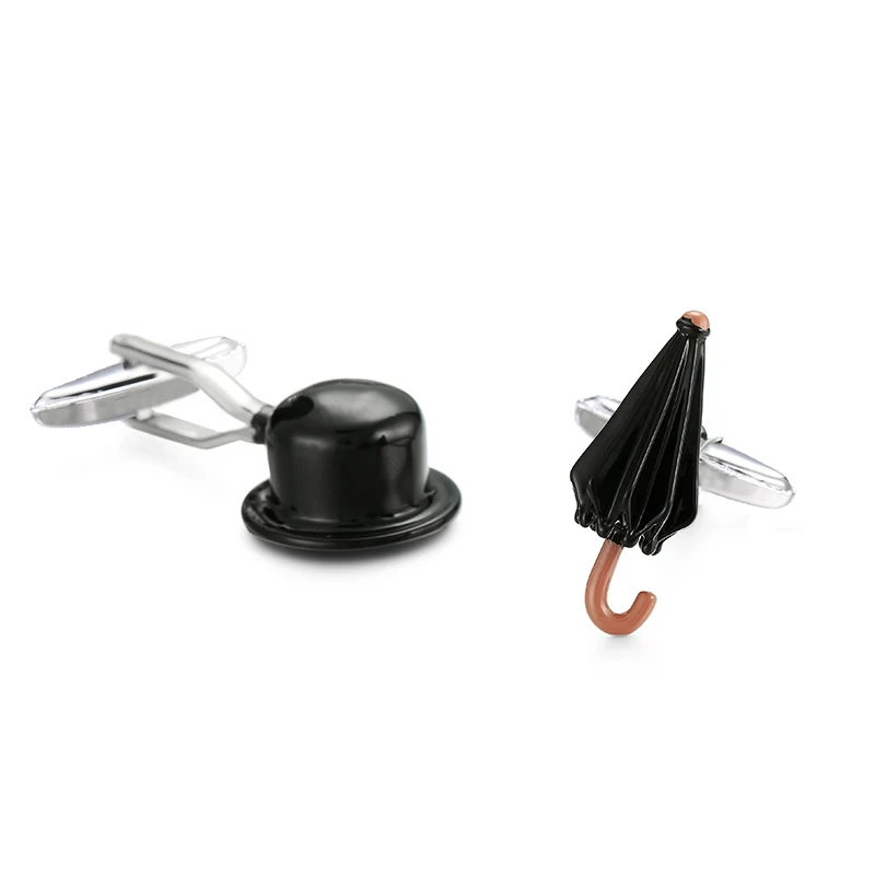 Elegant Copper Men's Cufflinks with Cross Leather Rope Design