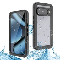 Ultra - Durable IP68 Waterproof Shockproof Full Cover with Anti - Slip Frame for Google Pixel 8 Pro (Black)