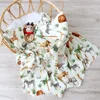 Bamboo Baby Blankets Newborn Muslin Swaddle 120x120 Nursery Blanket Baby Wrap Swaddle Blanket Super Soft 4
