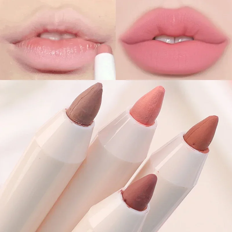 

Matte Lip Liner Pen Nude Pink Lipstick Pencil Long Lasting Non-stick Cup Waterproof Smooth Soft Velvet Lipliner Makeup Cosmetics