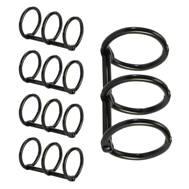 5 PCs 3 Ringe Metall Lose Blattbindemittel Buchringe mit 20 mm 30 mm Innendurchmesser Bindemittel Clips für Fotoalbum Notebook – Detail 10