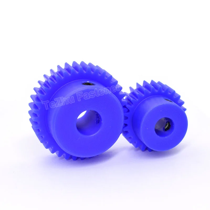 Motor Gear Transmission Gear 1pc 42-150T 1M Blue Nylon Spur Gear