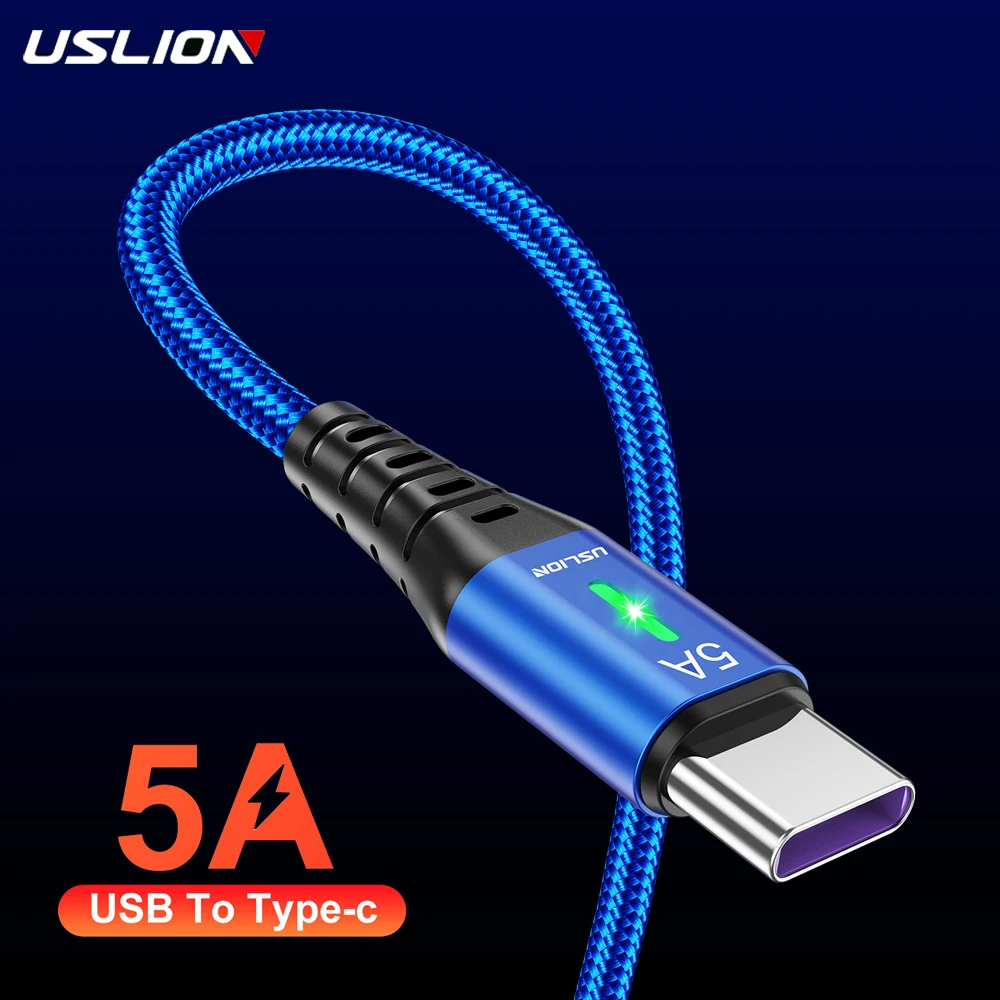 USLION-5A-USB-Type-C-Cable-Micro-USB-C-Fast-Charging-Mobile-Phone ...