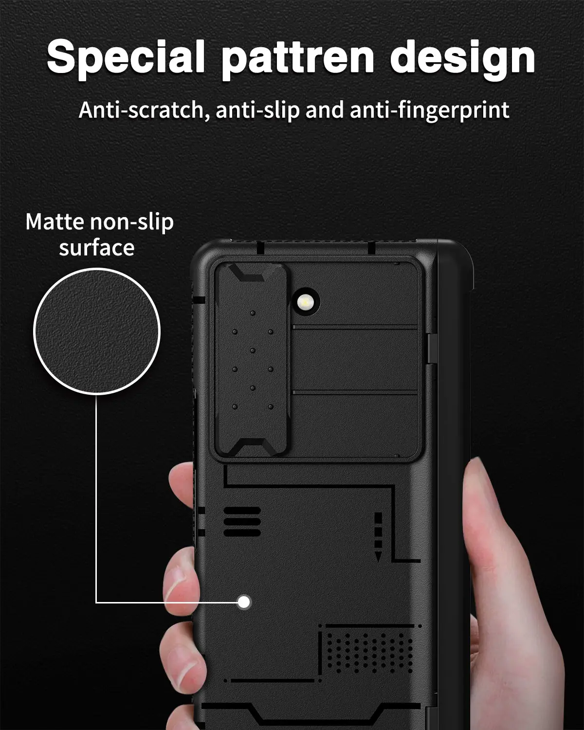 for Samsung Galaxy Z Fold 5 Case,Heavy Duty Protective Camera Lens Cover S Pen Holder & Hinge Protection Rugged Stand Cover