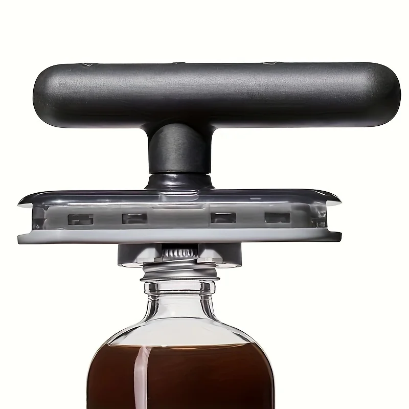 1-Piece Heavy-Duty Metal Manual Can Opener - Ergonomic Easy-Grip Handle, Safe and Effortless Lid Removal, No Sharp Edges, Portable Kitchen Tool Suitable for Cans and Bottles 6