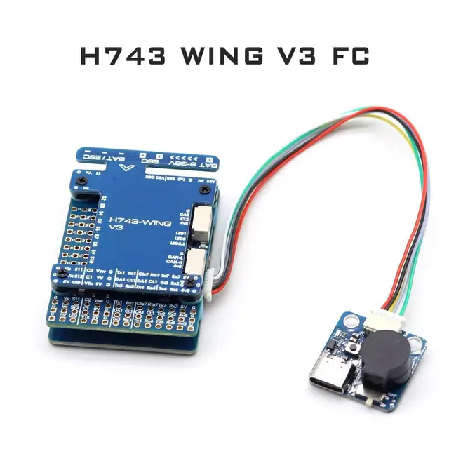 H743 WING V3 Fixed Wing Flight Controller 2-8S Dual Gyroscope Supports Dual Cameras 1
