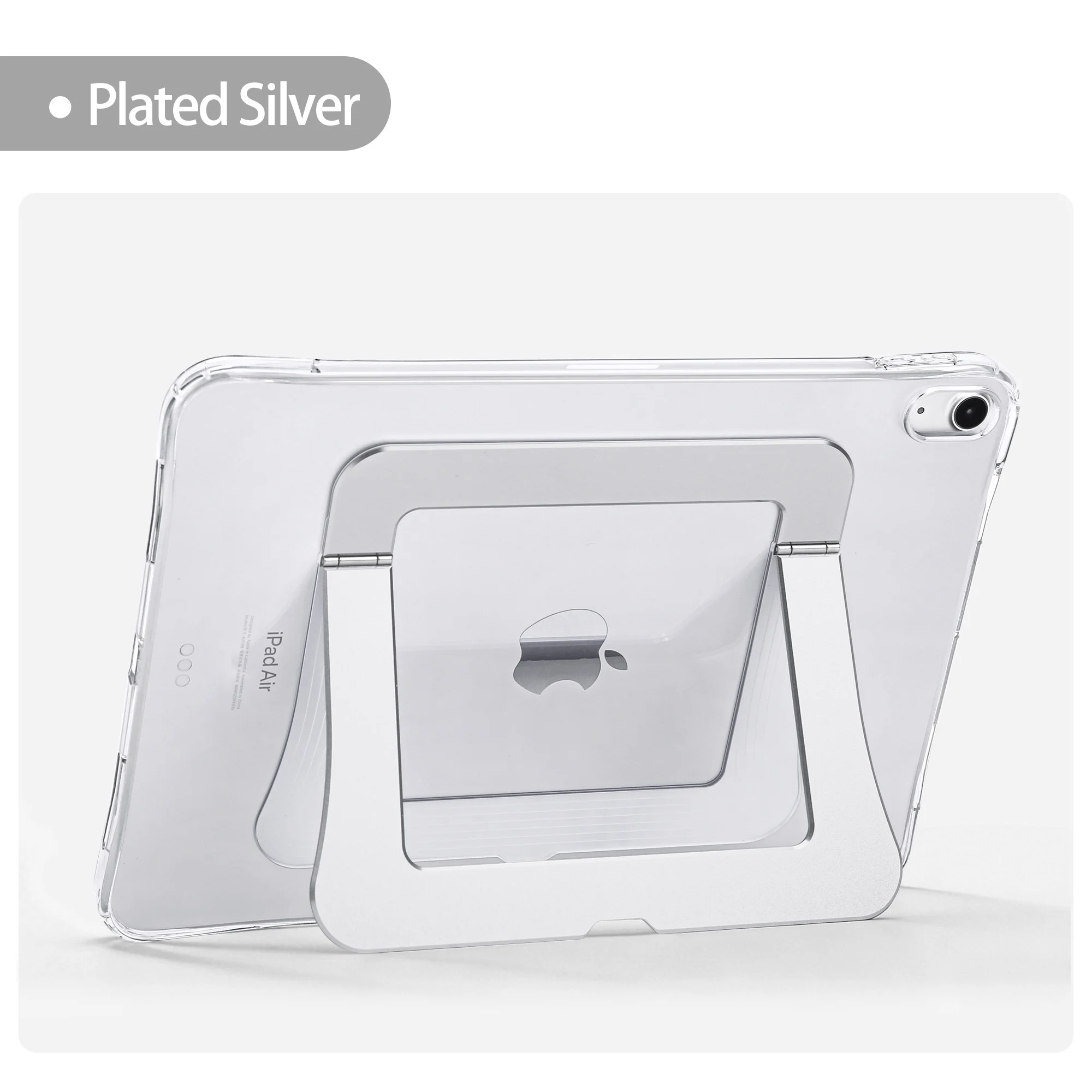 Acrylic Shockproof Stand Case with Multi-Angle Viewing and Magnetic Pencil Support