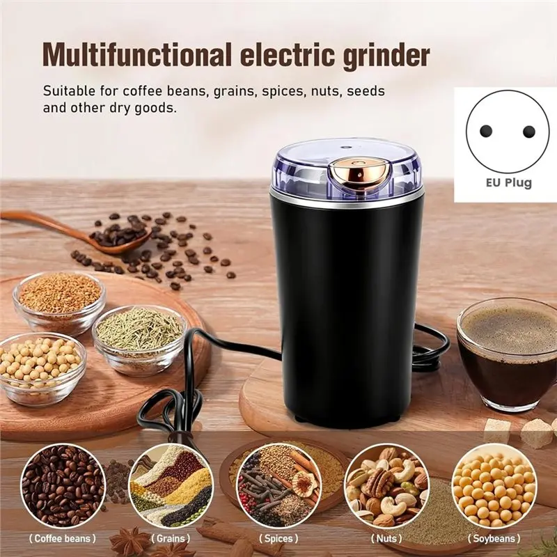 【KITCHEN GADGET】Electric For Coffee Grinder 250 W For Coffee Beans And Spices, Stainless Steel Electric For Coffee Grinder Eu Pl 3