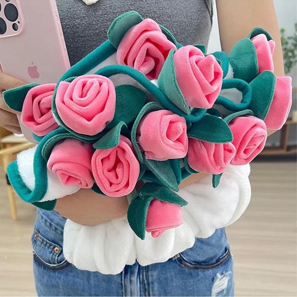 Colorful Rose Bouquet Blanket Fashion Comfortable Artificial Flower Blanket Large Size Rose Flower Nap Blanket Valentine's Day