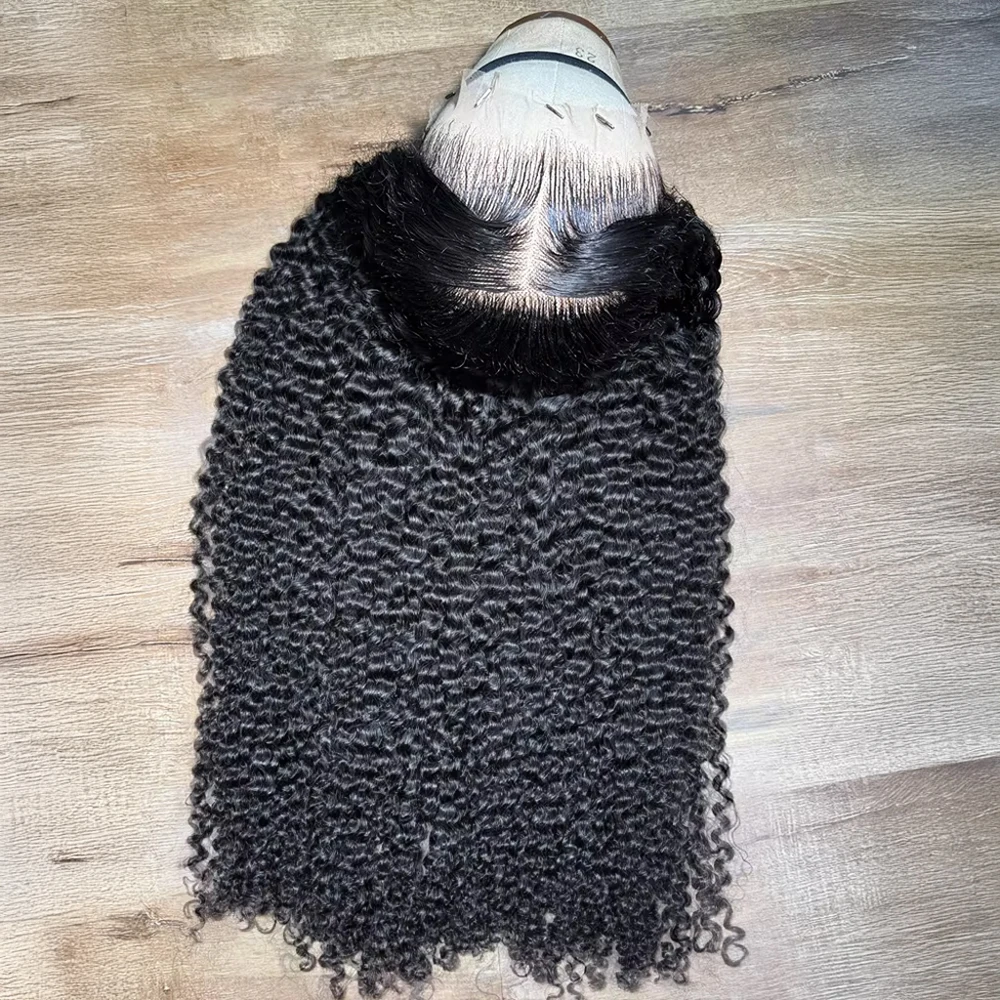 7x5 Glueless Wigs 100% Human Hair Ready To Wear Kinky Curly Short Bob Wigs For Women Deep Wave 13x6 Lace Front Wigs Pre Plucked 1