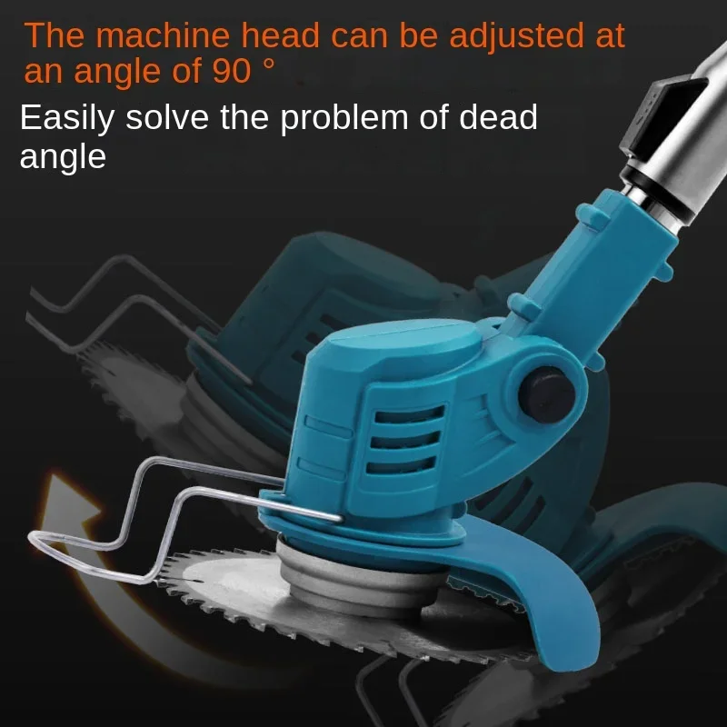 Cordless Lawn Mower Handheld Electric Grass Trimmer Adjustable Garden Tools For Makita 18V Battery 4
