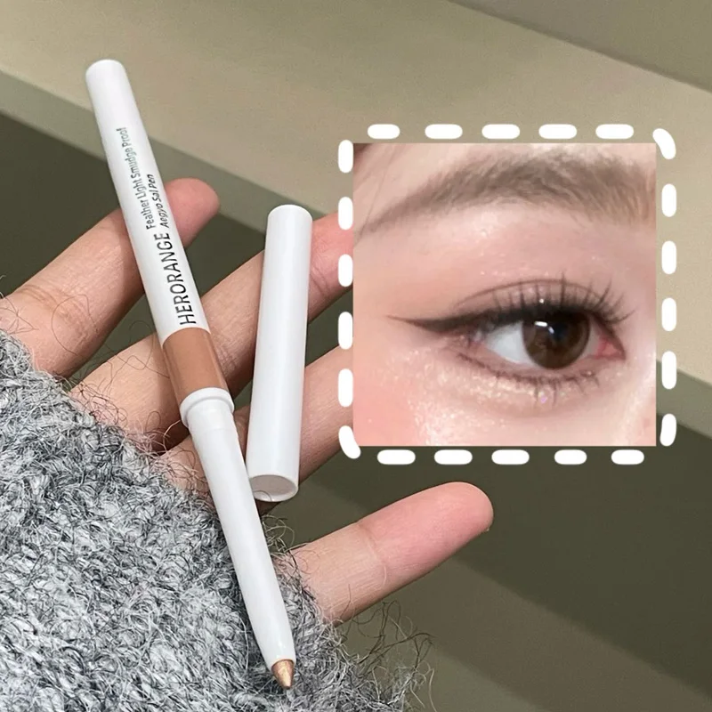 Description Picture 3 of itemGlitter Diamond Lying Silkworm Pencil Peach Shimmer Highlighter Aegyo Sal Stick Brighten Eye Shadow Pen Makeup Korean Cosmetic