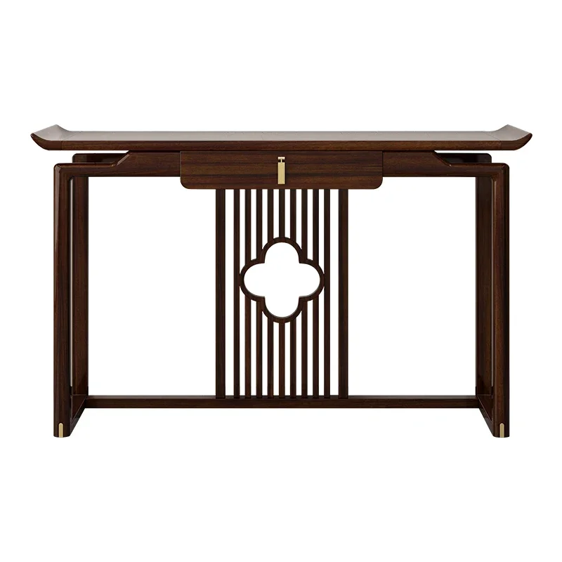 

New Chinese Style Console Tables Ugyen Wood a Long Narrow Table Solid Wood Entrance Cabinet