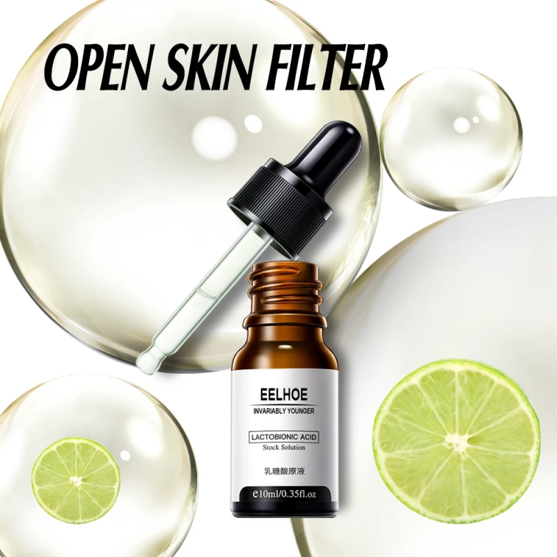 

1PCS Lactose Acid Face Serum Pore Cleansing Exfoliate To Remove Blackheads Essence Delicate Pore Moisturizing Essence Cosmetics
