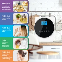 CAWOLO น้ําอัลคาไลน์ Ionizer เครื่อง pH 4.5 ~ 10.5 กรดน้ําอัลคาไลน์ Maker เครื่อง 11 แผ่น PH น้ําเครื่องสําหรับ Home/Office 4