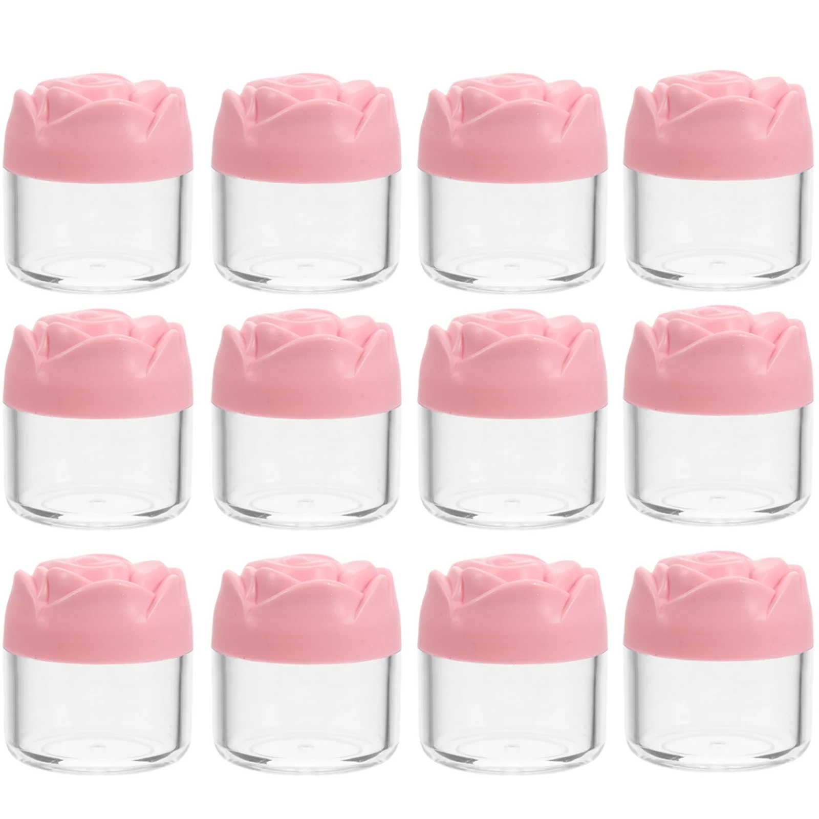 12 Pcs Lid Cream Containers Refillable Sub Packing Jars Multipurpose Skincare Bottles Body Scrub Containers Facial