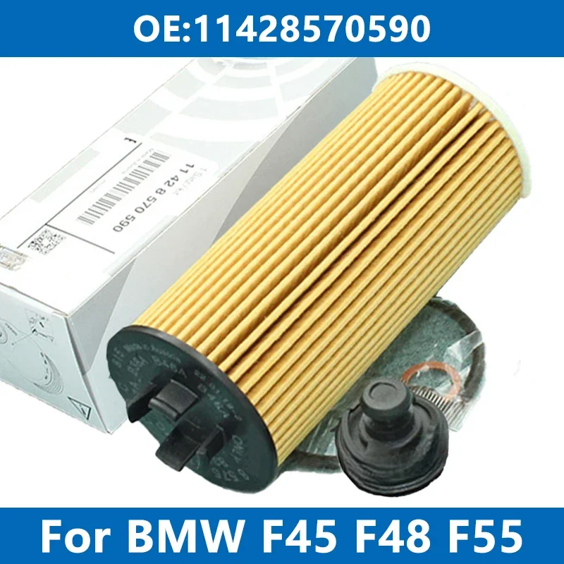 Car Oil Filter Kit 11428570590 For BMW F39 F45 F46 F48 U06 U11 216i 218d 220 X1 X2 20d i 25d Mini Cooper CLUBMAN F54~F60 Engine car oil filter
