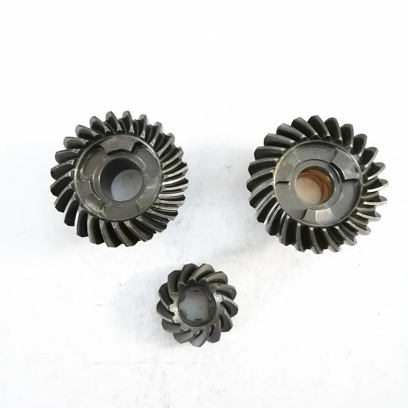 Barco Outboard Engine Gear Set para Yamaha, Novo Modelo PINION, Engrenagem Forjada, 2 Cursos, 25HP, 30HP, 6J8