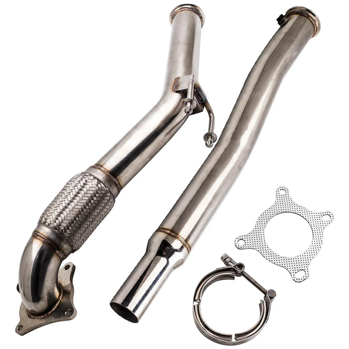 2.5"3" Exhaust Turbo Downpipe For Vw Golf Mk5 Mk6 Gti For Audi A3 2.0t Fsi Stainless Steel