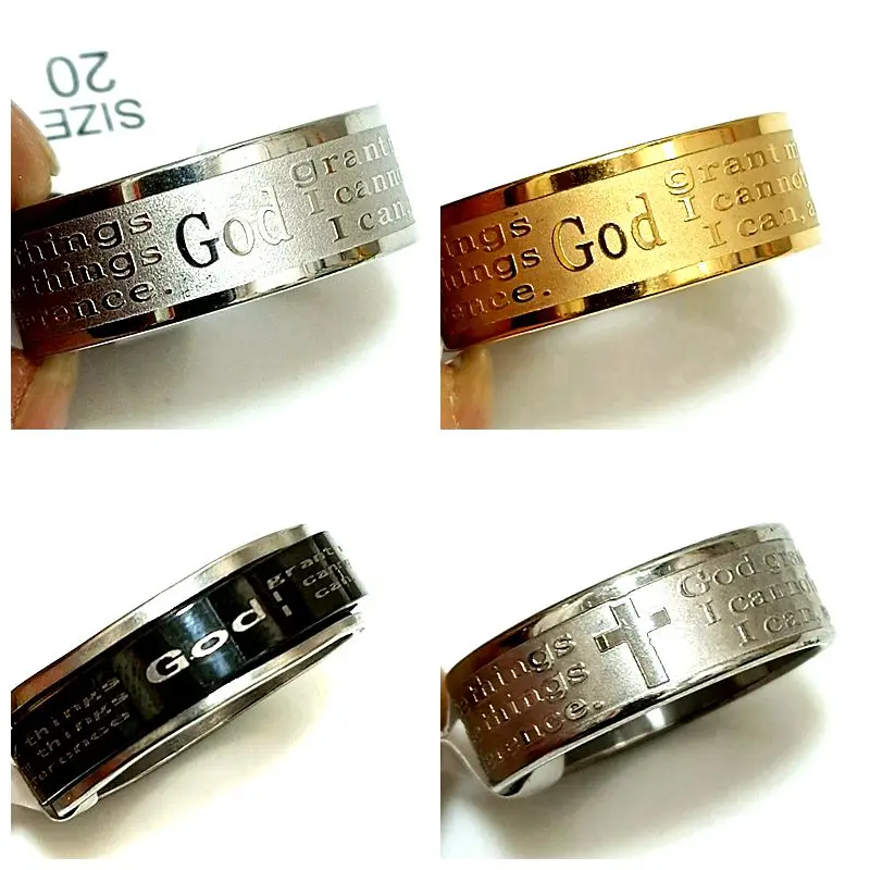 6pcs-lot-Serenity-Prayer-Stainless-Steel-Jesus-Ring-Religious-Band ...