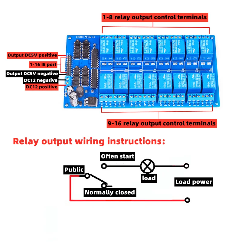 24voptocoupler isolation output250v10a high and low level trigger 02