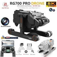 RG700PRO GPS Drone 8K Professional HD Dual Camera 5G Wifi Obstacle Avoidance Brushless Motor Foldable Quadcopter RC Distance 2KM