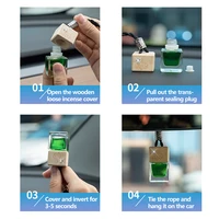 Logo de voiture désodorisant bouteille de parfum de voiture suspendu pendentif de parfum de voiture 3