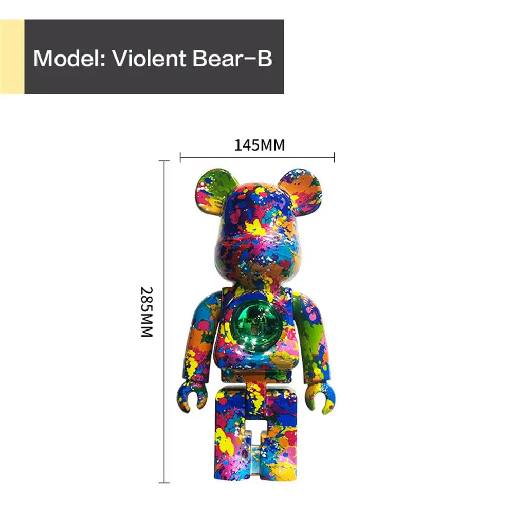 bathroom night light Home Decoration Bearbrick LED night light New Year's Gift star projection light bluetooth audio Tide Play Model Games Kids Toys night lights for adults Night Lights