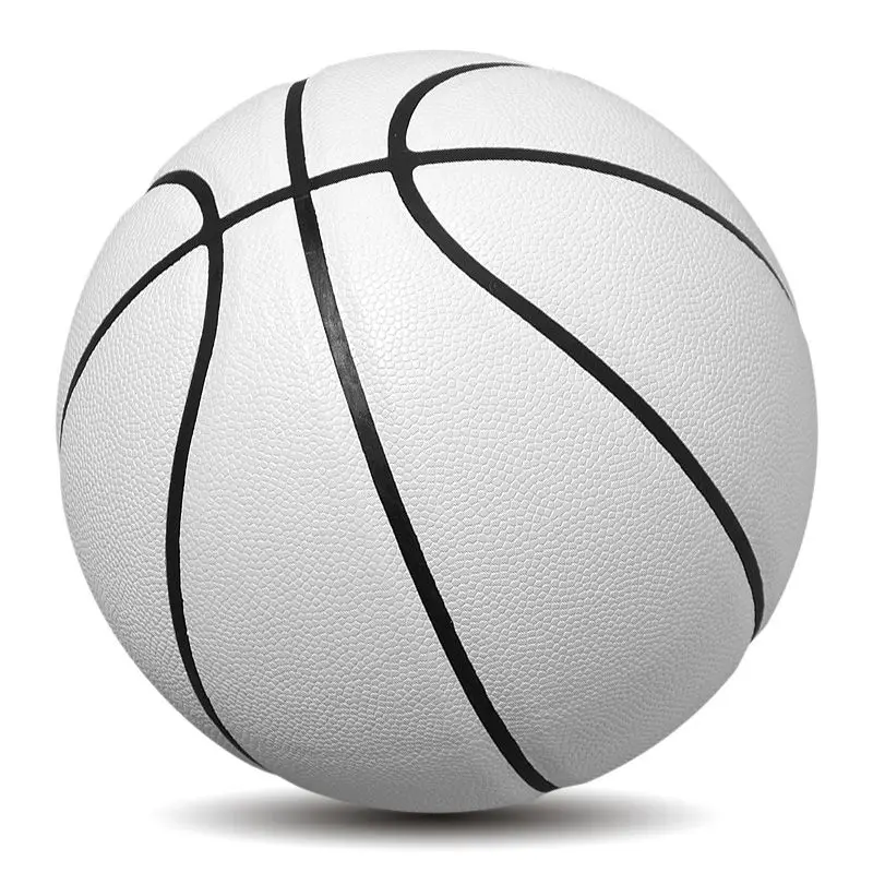 New No 5 No 6 7 White Black Red Anti-skid and Wear-resistant Competition Training Cement Ground Children's Adult Basketball