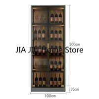 Wooden Display Wine Cabinets Kitchen Storage Living Room Wall Wine Cabinets Racks Liquor Mueble Licorera Bar Furniture QF50JG 4