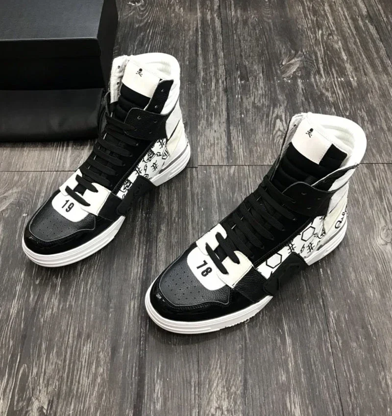 

Men's high-top breathable running shoes anti-odor outdoor high-top casual fashion brand high quality