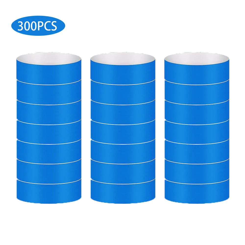 300 Counts Paper Wrist Bands Waterproof Hand Bands for Events Concert Wristbands paper wristbands