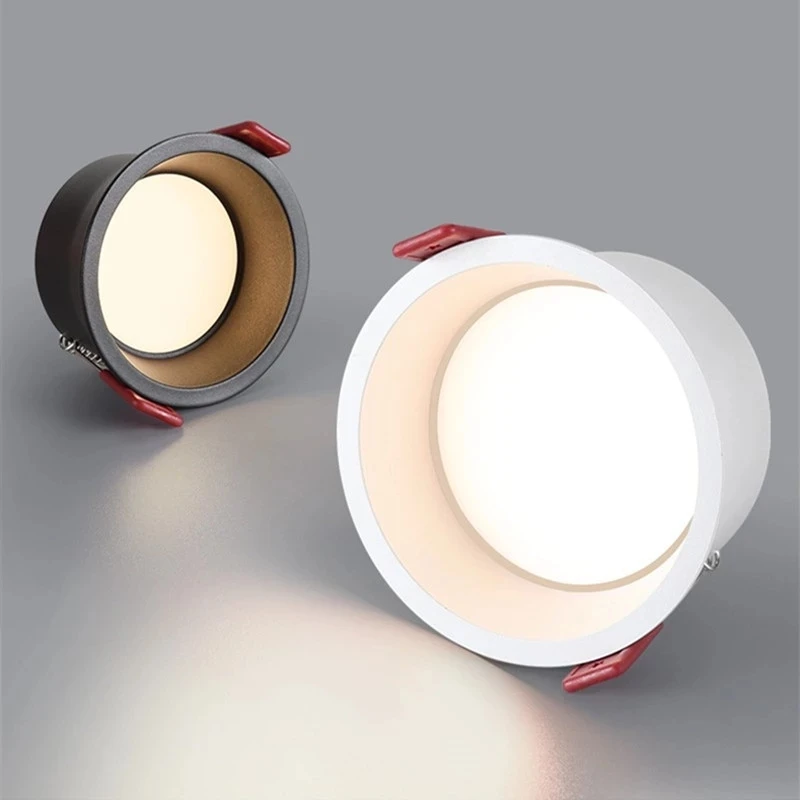 kitchen downlights 2022 New Style Dimmable Recessed Anti-Glare LED Downlights 7W/9W/12W/15W/18W/20W/24W COB Ceiling Lamps Spot Lights AC85~265V led lights for bedroom ceiling