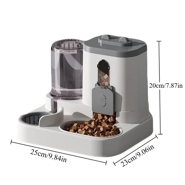 Se7f145840bf84af093b998f5f55e3941k.png Cat Bowl Automatic Feeder with Spill Proof Design with Water Fountain Pet Food Dispenser for Small Medium Large Cats Dogs
